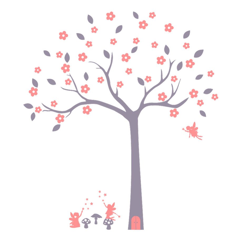 Fairy tree wall sticker (Option 1) | Tree wall stickers | Stickerscape | UK