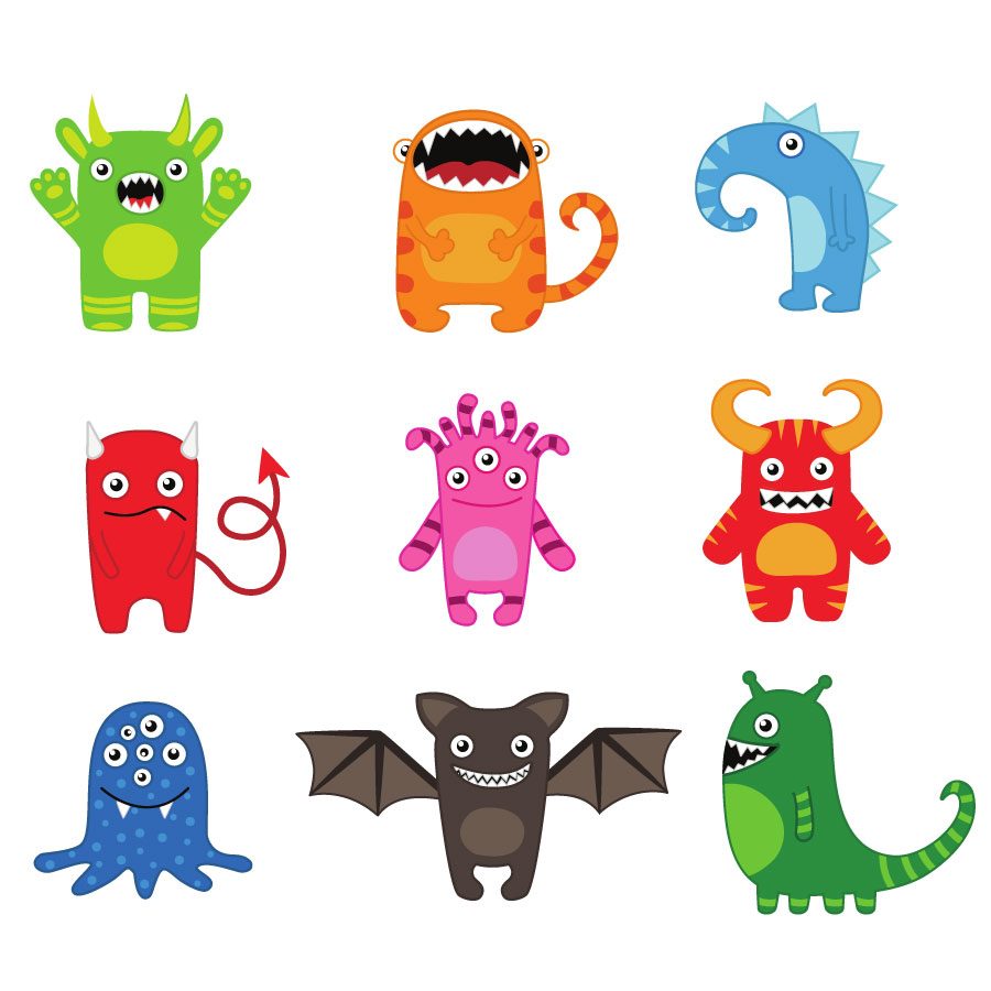 Monster wall stickers | Space wall stickers | Stickerscape | UK