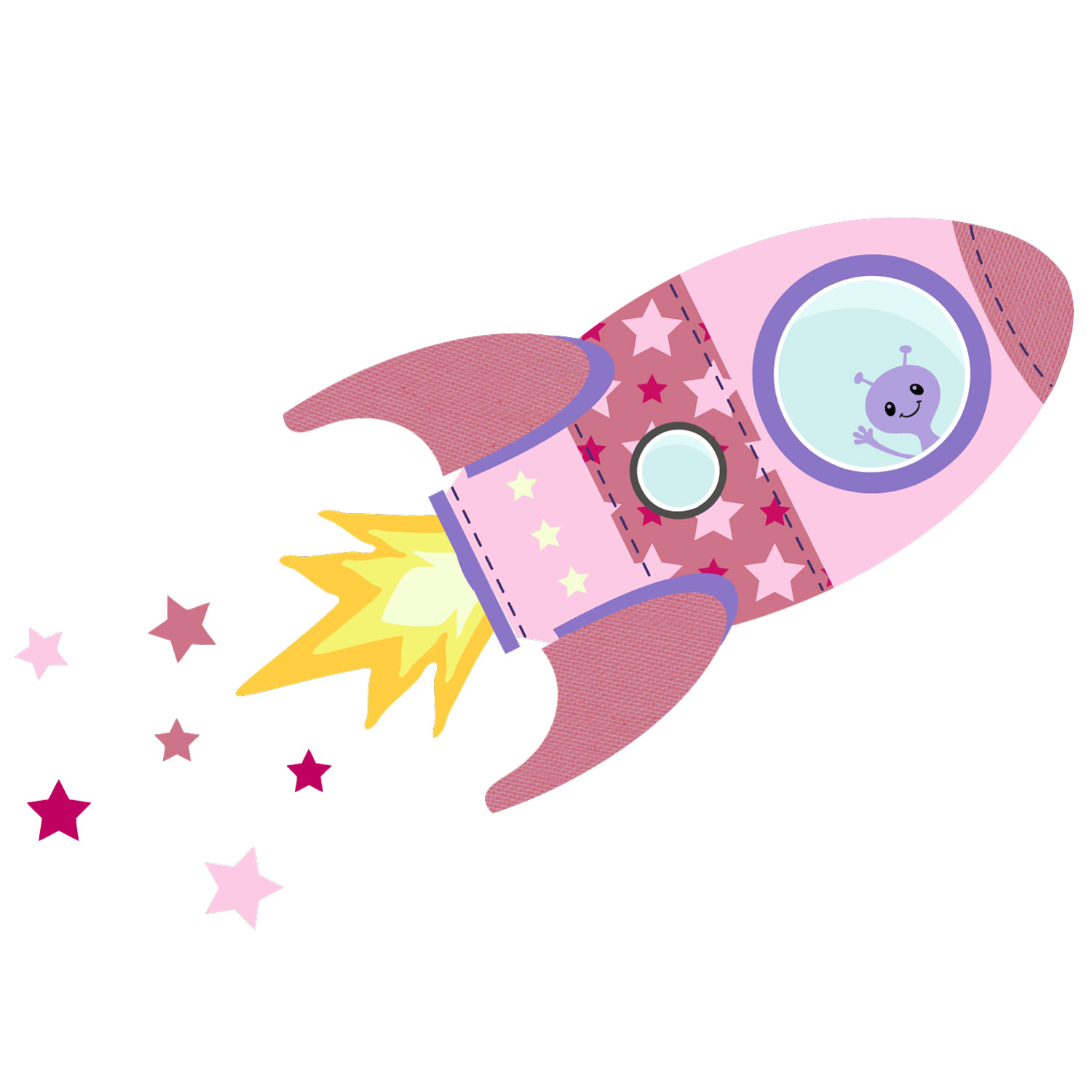 pink rocket toy