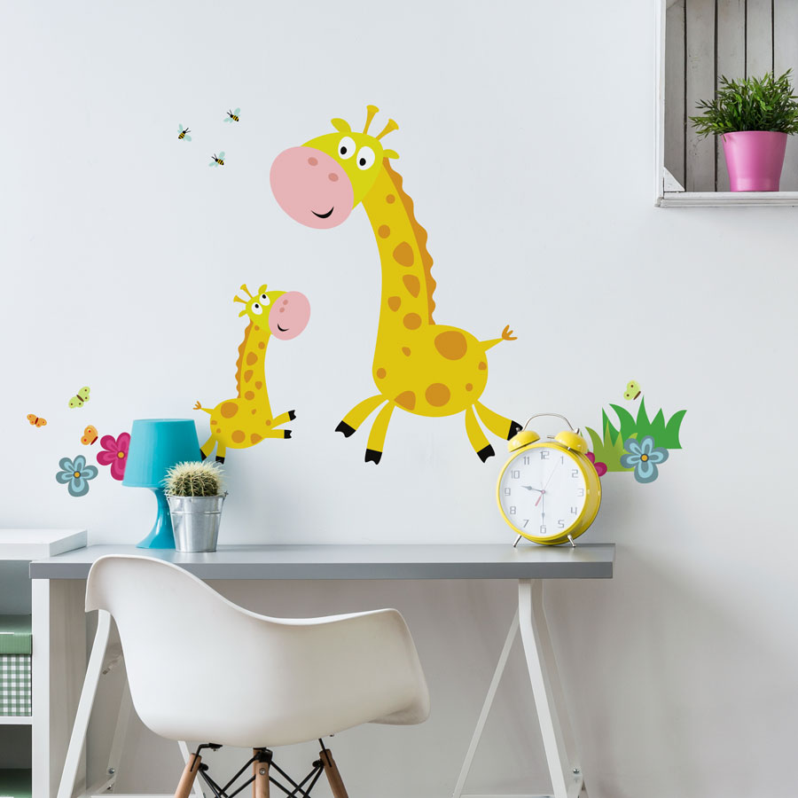Giraffe Family Wall Sticker (Regular)