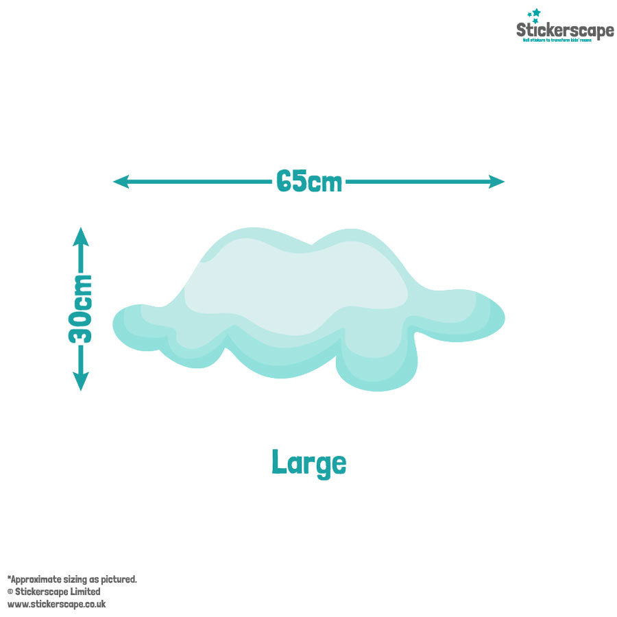 Clouds and Sun Wall Sticker (Large)