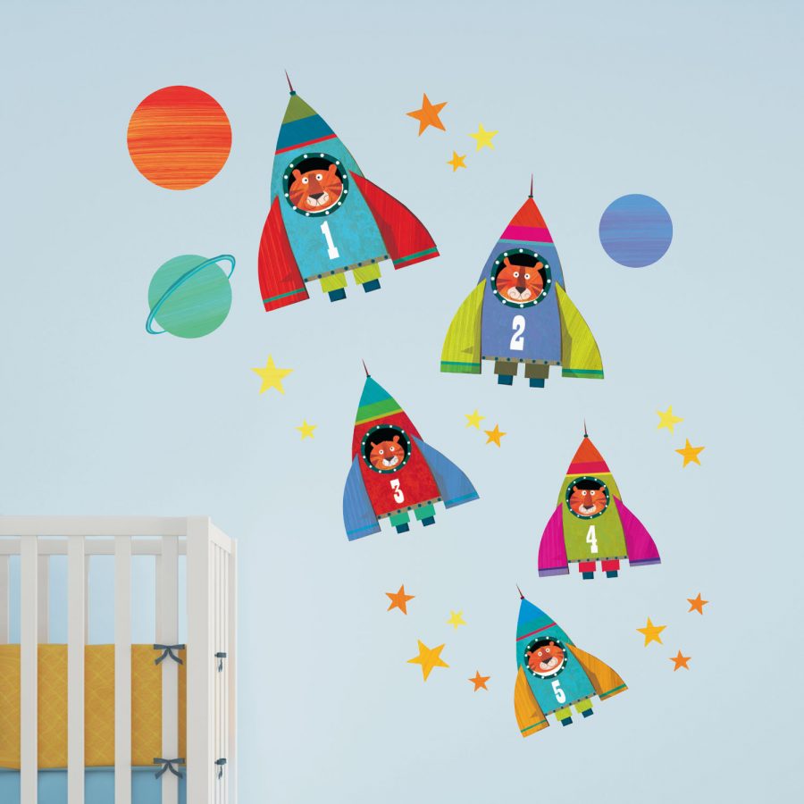 Rocket wall stickers | Kali Stileman | Stickerscape | UK