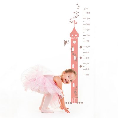 Fairy princess height chart wall sticker | Fairy princess wall stickers | Stickerscape | UK