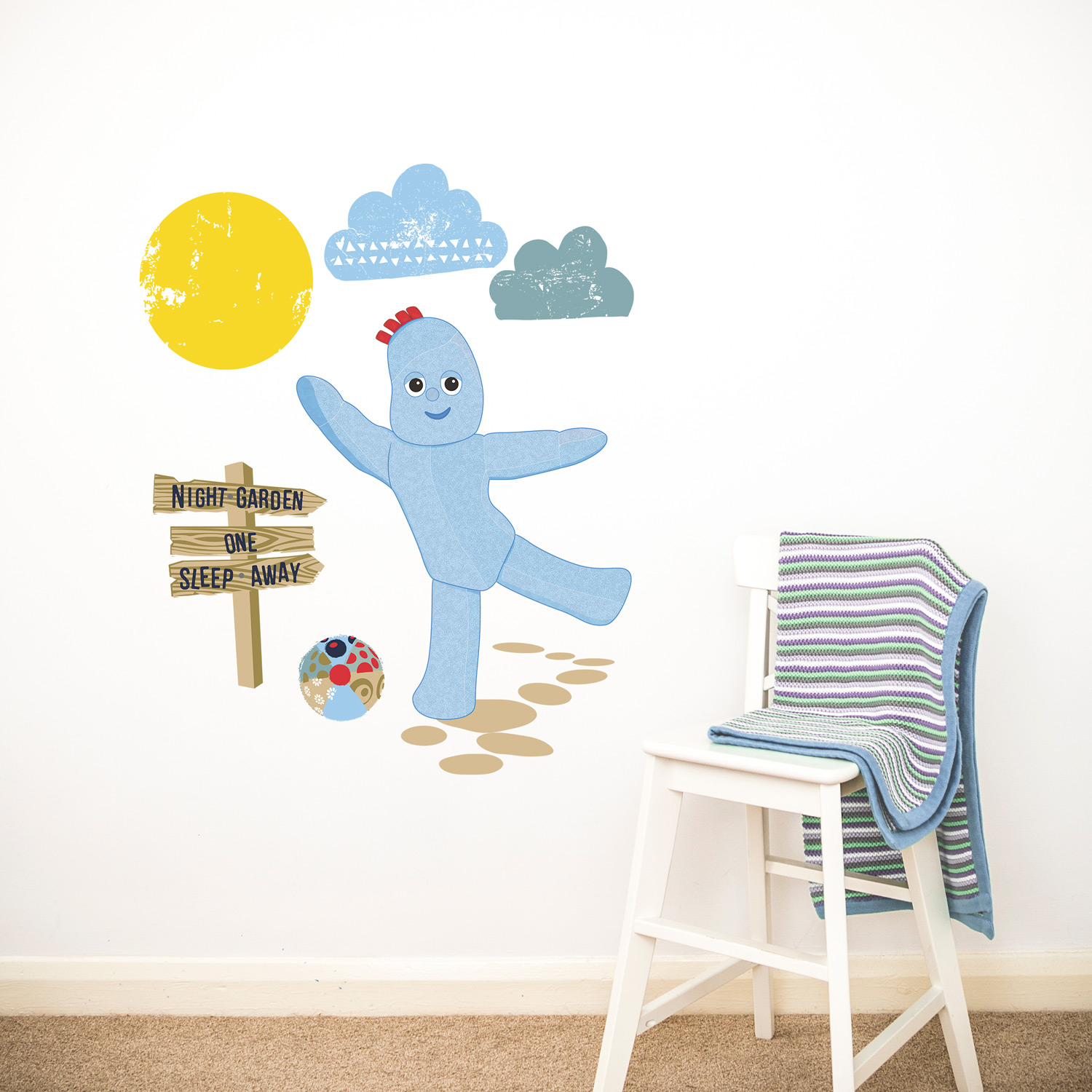 Igglepiggle One sleep away wall sticker Stickerscape