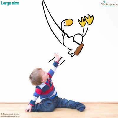 Goose on a swing wall sticker (Large size)