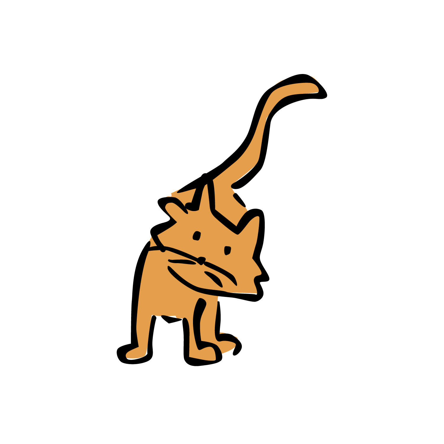 Peeking Cat Wall Sticker