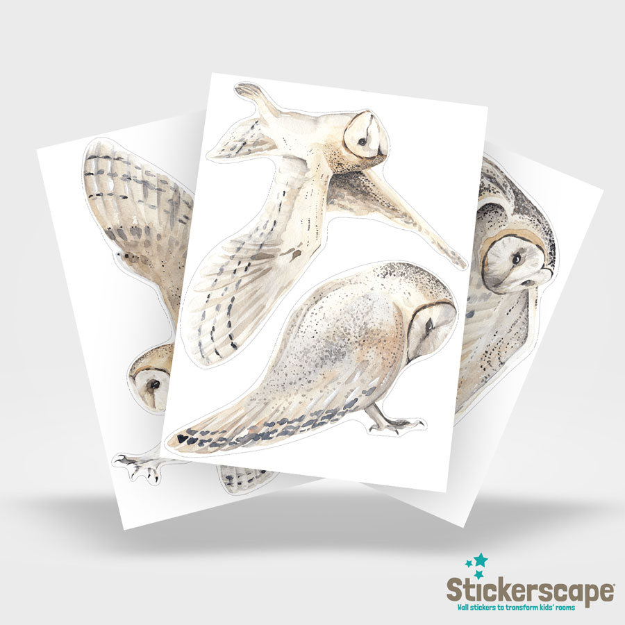Owl Window Sticker Pack | Autumn Window Stickers | Stickerscape