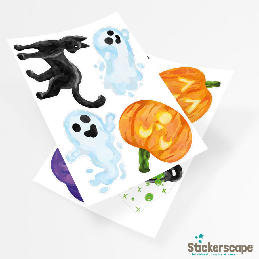 cute halloween window stickers, halloween window stickers