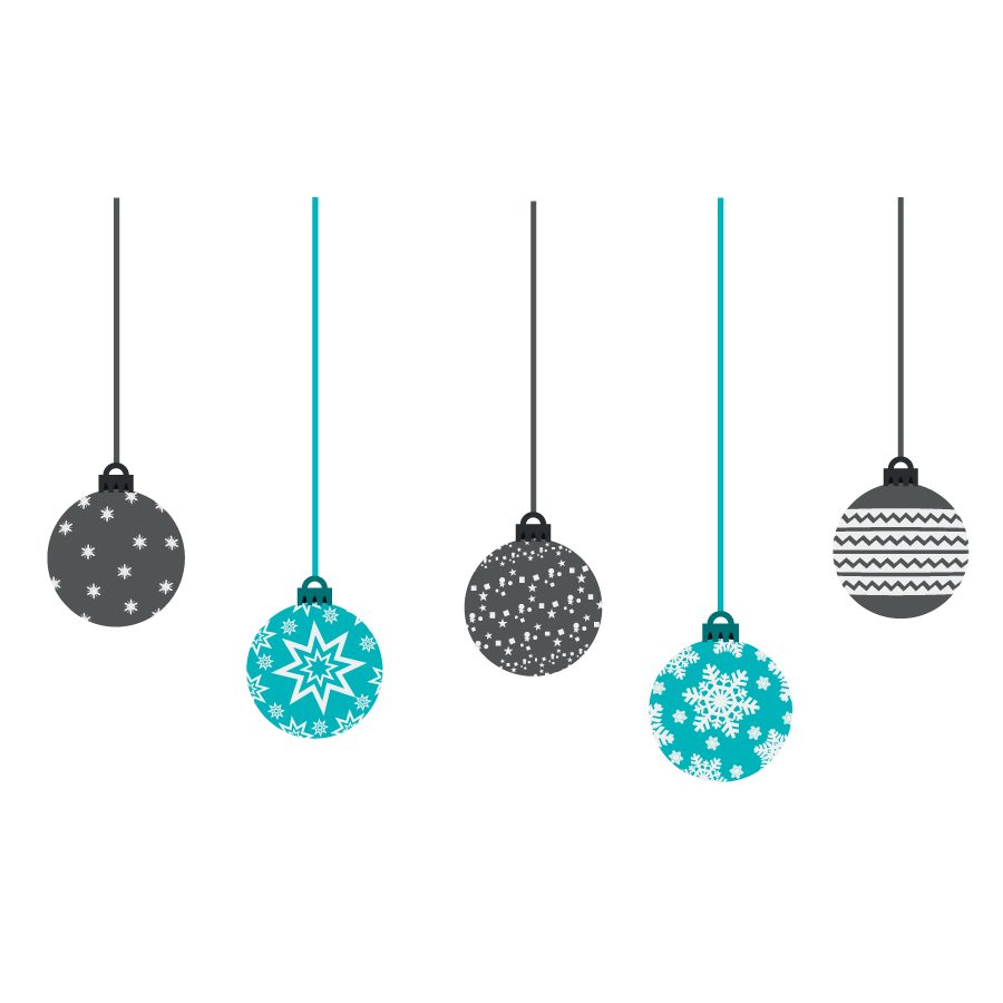 Christmas bauble window stickers (Option 1) | Christmas window stickers | Stickerscape | UK