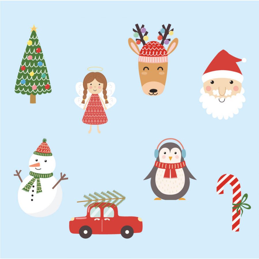 Christmas Stickaround Window Stickers | Christmas Window Stickers | Stickerscape