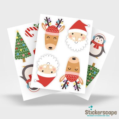 Christmas Stickaround Window Stickers | Christmas Window Stickers | Stickerscape