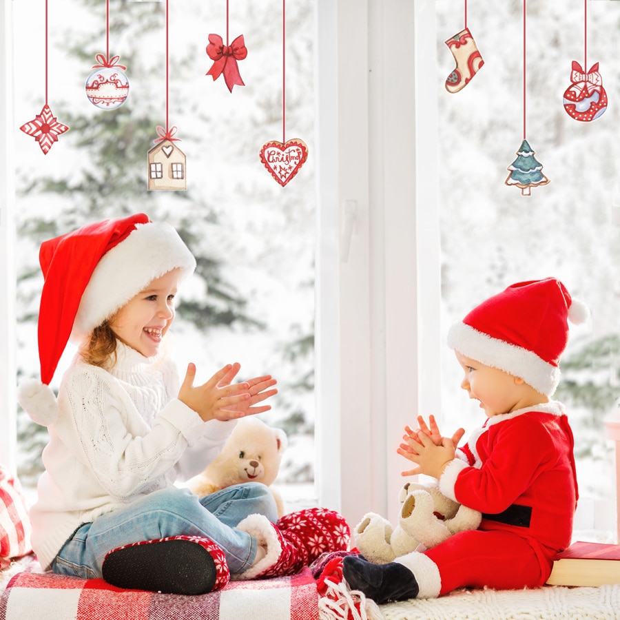 Christmas Window stickers perfect for decorating for Christmas festivities