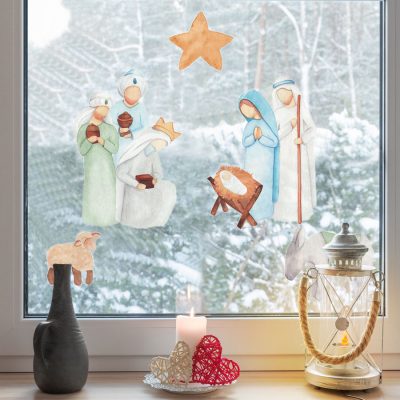 Nativity Window Sticker Pack | Christmas Window Stickers | Stickerscape