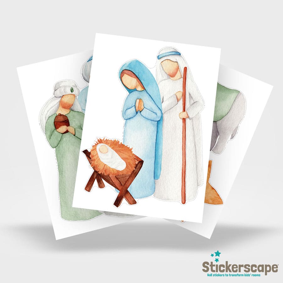 Nativity Window Sticker Pack | Christmas Window Stickers | Stickerscape
