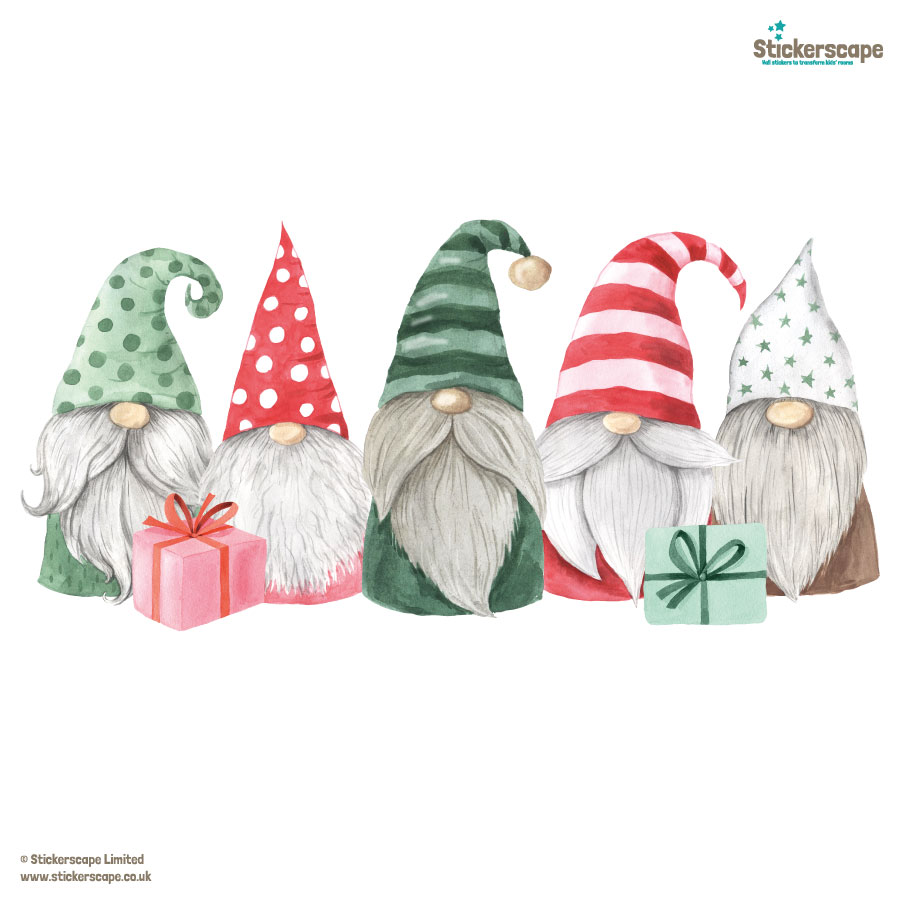 Christmas Gonks Window Sticker | Christmas Window Stickers | Stickerscape