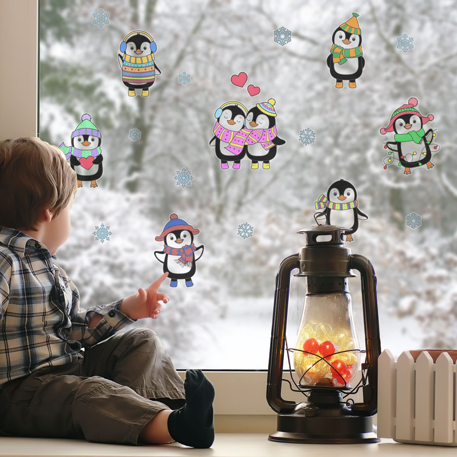 Cartoon hot sale window stickers