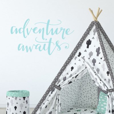 Adventure awaits quote wall sticker | Quote wall stickers | Stickerscap | UK