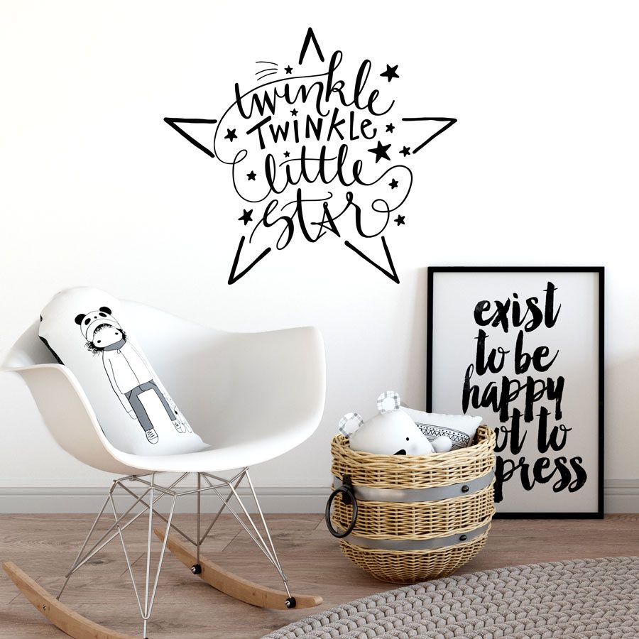 Twinkle twinkle little star wall sticker | Wall sticker quotes | Stickerscape | UK