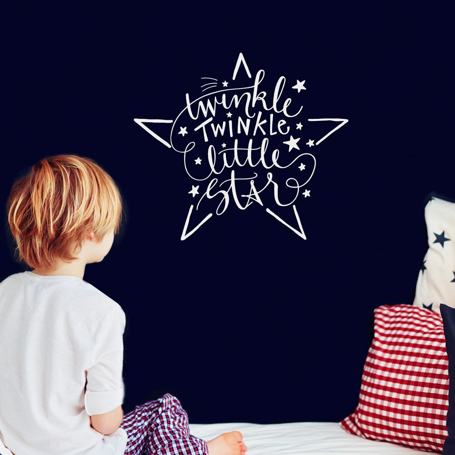 Twinkle twinkle little star wall sticker | Wall sticker quotes | Stickerscape | UK