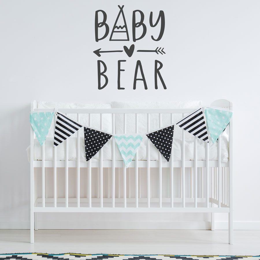 Baby Bear wall sticker | Quote wall stickers | Stickerscape | UK