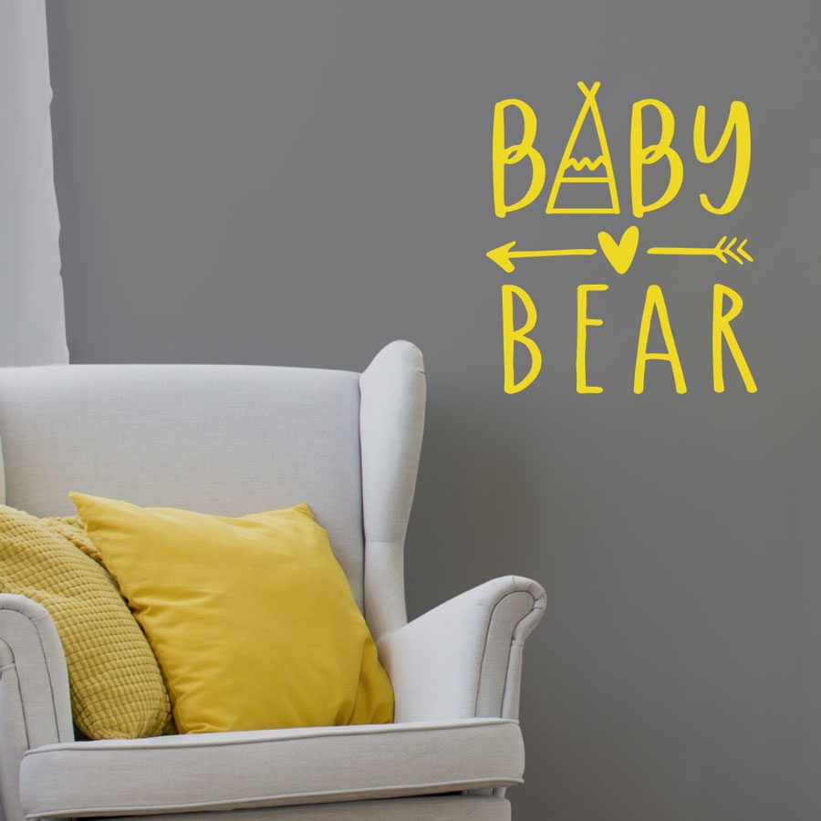 Baby Bear wall sticker | Quote wall stickers | Stickerscape | UK