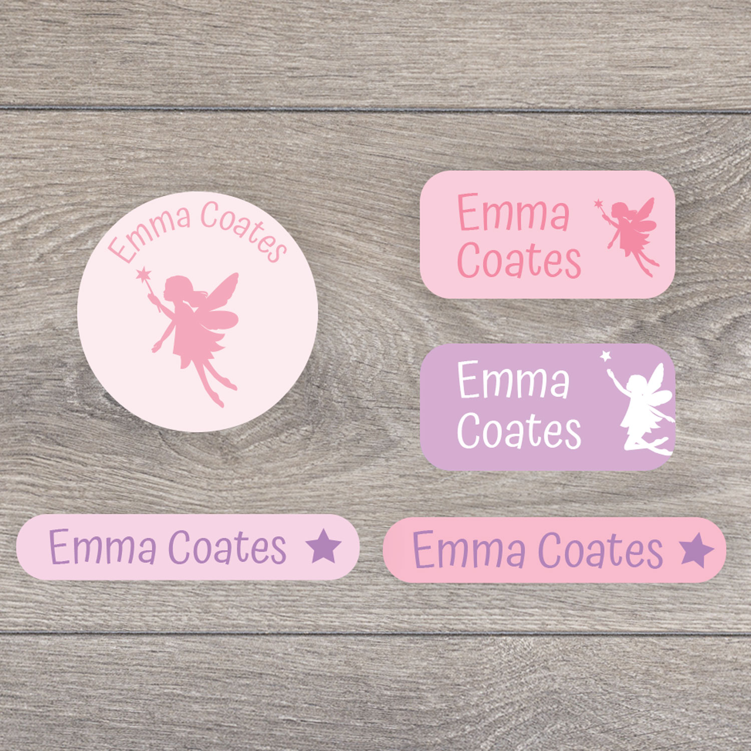 Fairy iron on name labels iron on name labels stickerscape uk