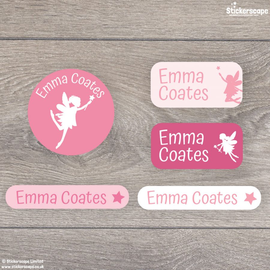 Fairy iron on name labels (Option 2)