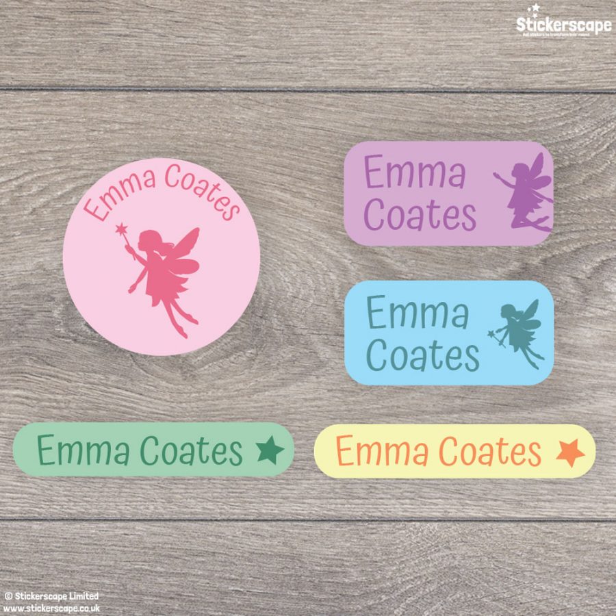 Fairy iron on name labels (Option 4)