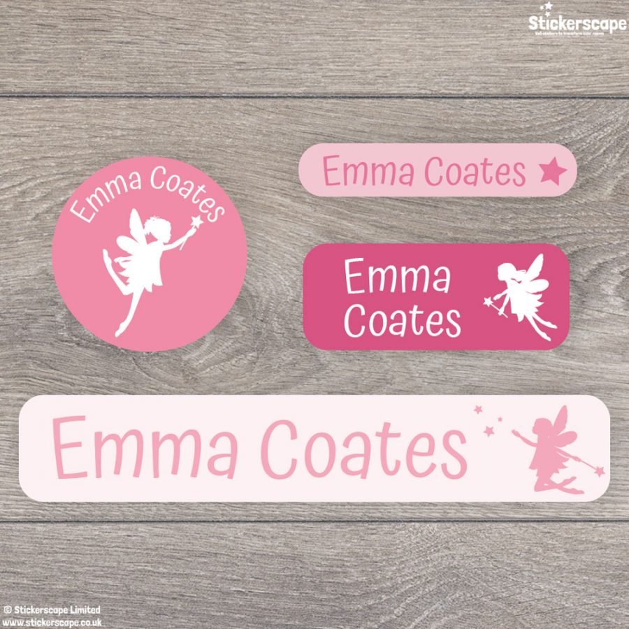 Fairy stick on name labels (Option 2)