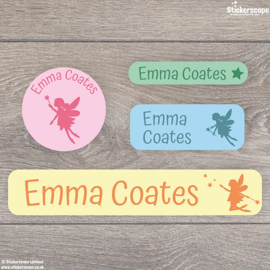 Fairy stick on name labels (Option 4)