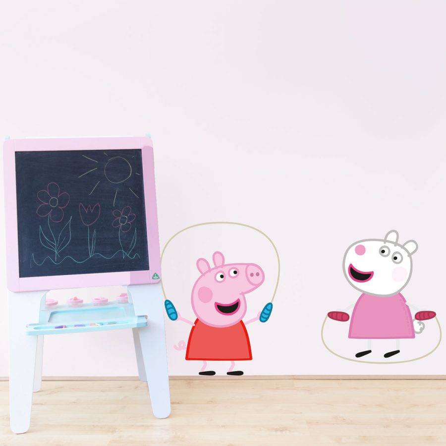 Peppa Pig rocket train wall stickers pack