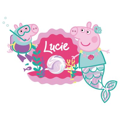 Personalised Peppa pearl on a white background