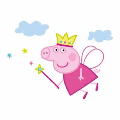 Fairy Peppa window sticker pack on a white background