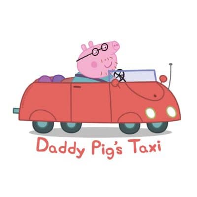 Peppa Pig car window sticker (Option 2 - Standard) on a white background