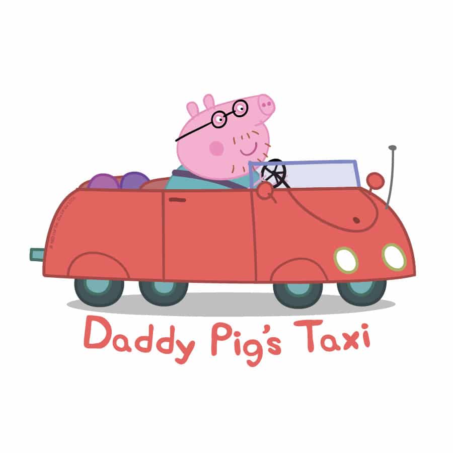 Peppa Pig car window sticker (Option 2 - Standard) on a white background