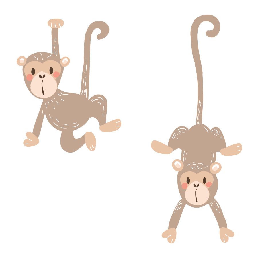 Monkey wall stickers | Pirate wall stickers | Stickerscape | UK