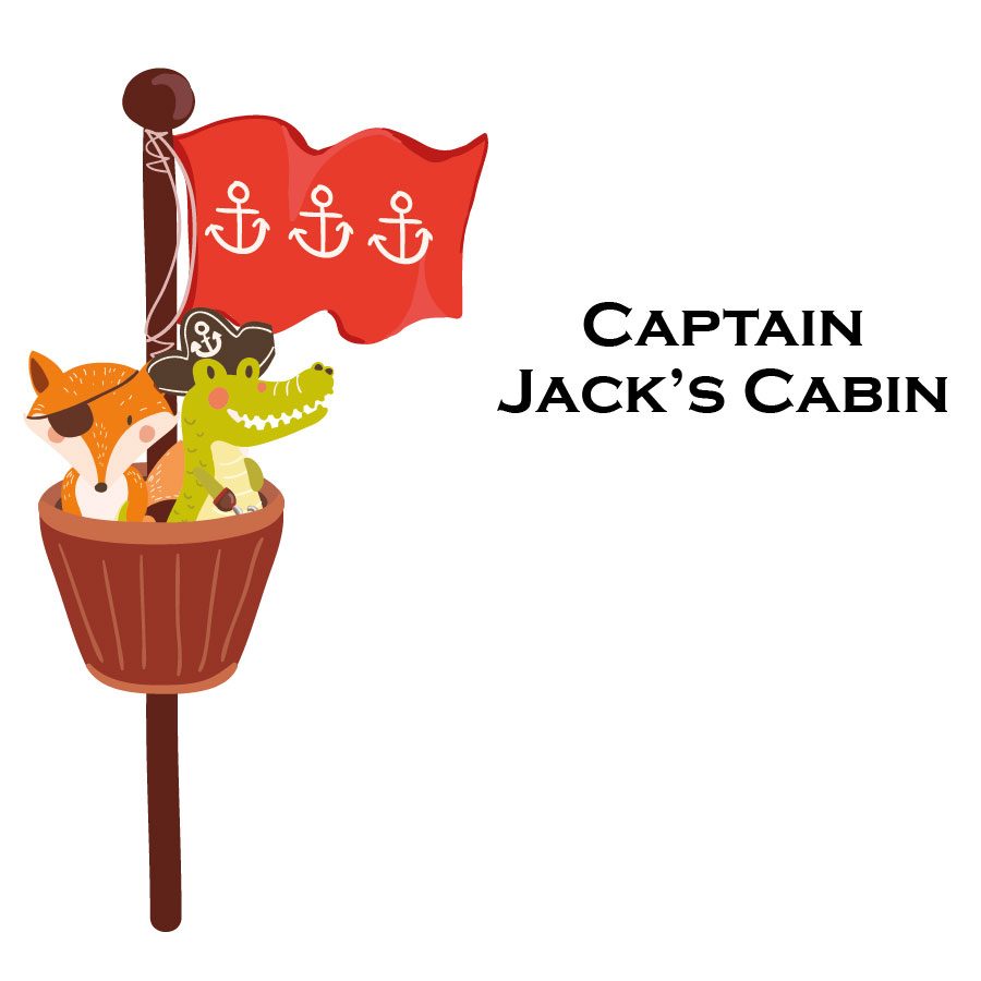 Personalised crow's nest wall sticker | Pirate wall stickers | Stickerscape | UK