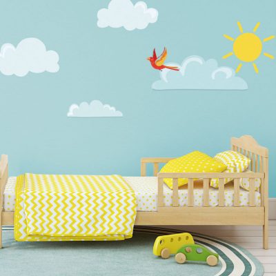 Sun and clouds wall stickers | Pirate wall stickers | Stickerscape | UK