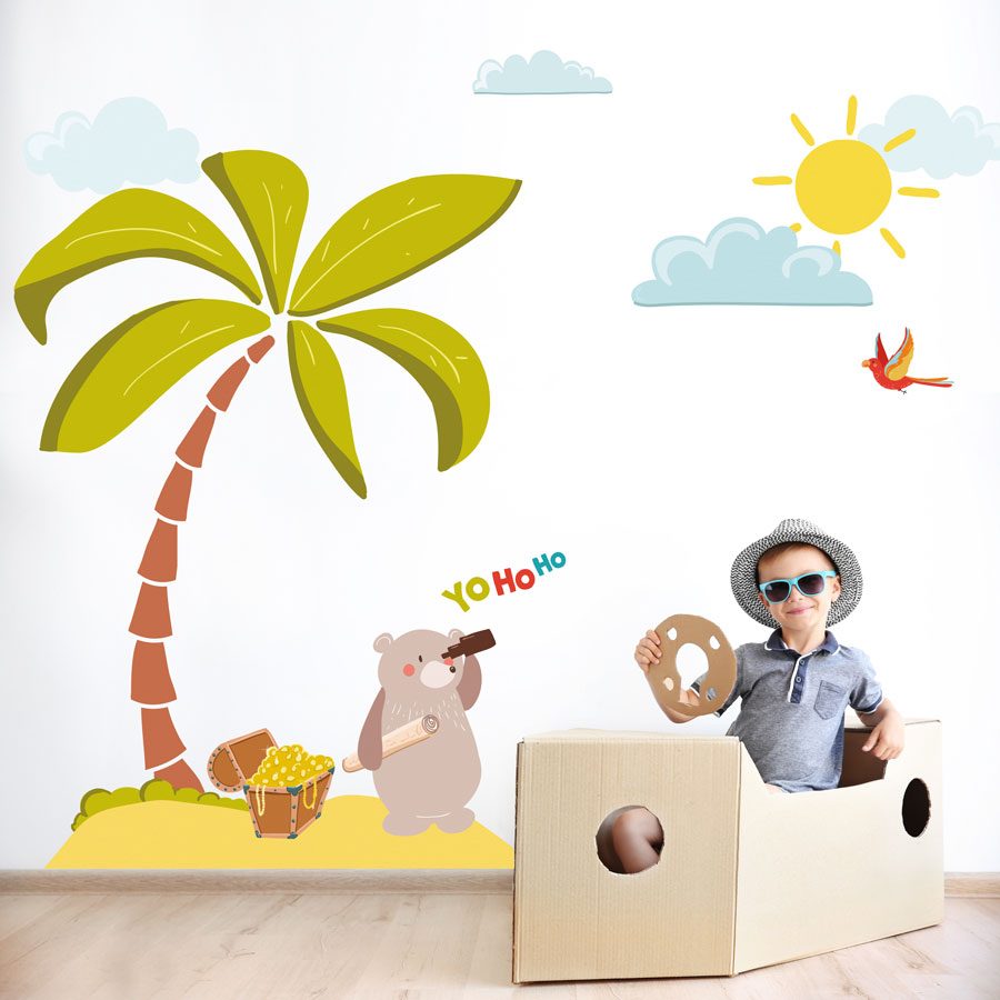 Treasure Island mega wall sticker pack | Pirate wall stickers | Stickerscape | UK