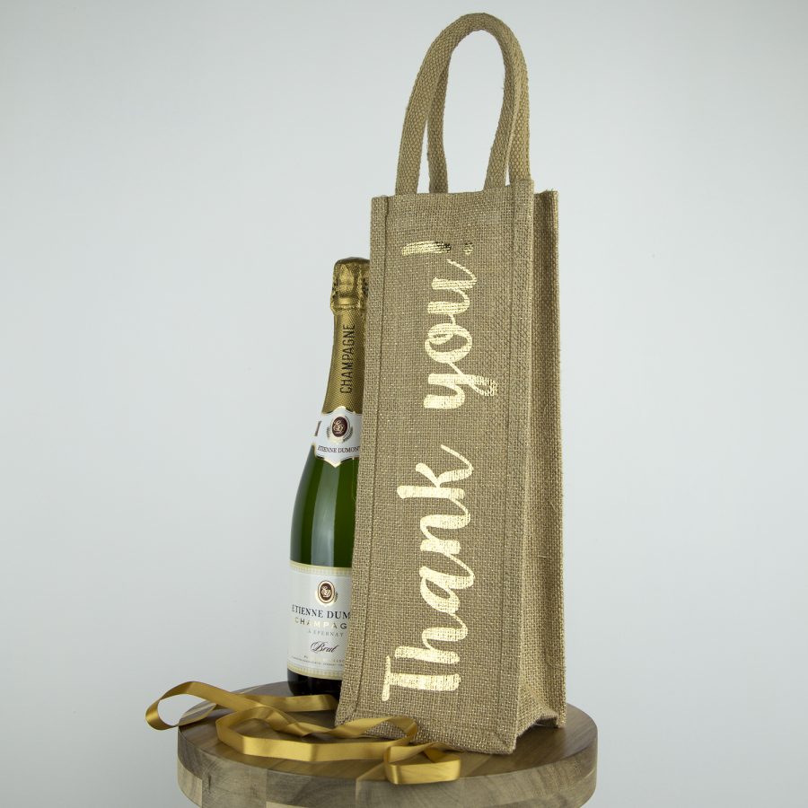 Thank you bottle bag (Gold)