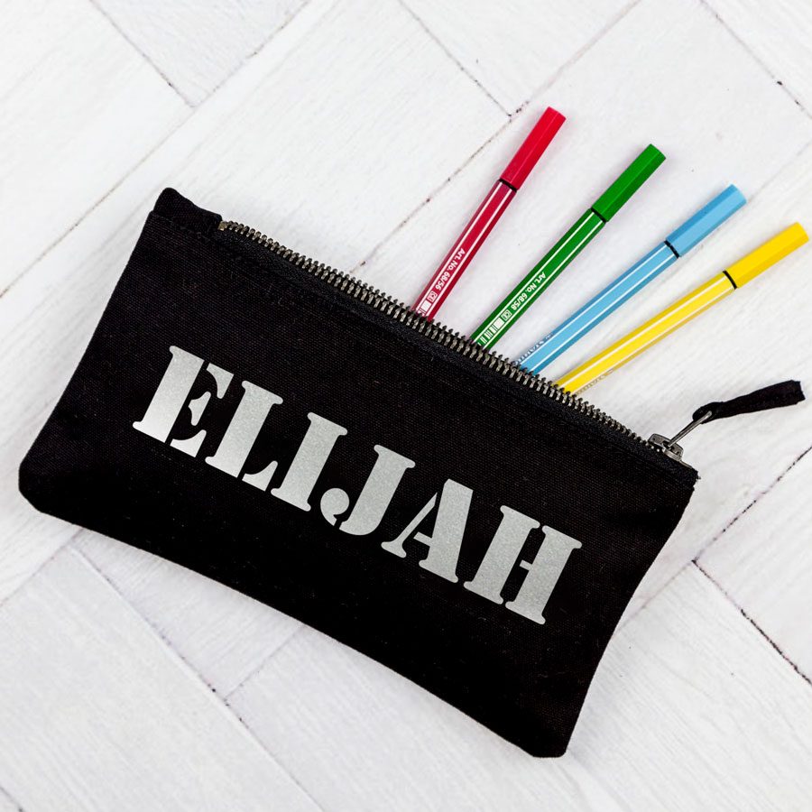 Personalised stencil pencil case | Personalised gifts | Stickerscape | UK