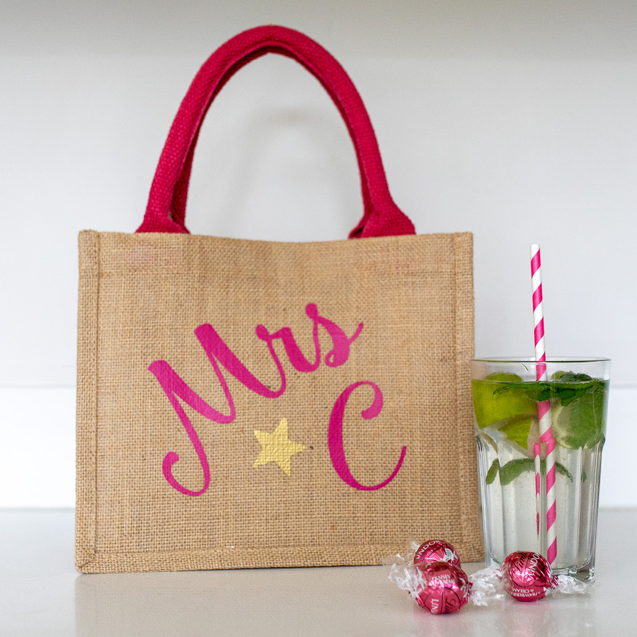 Personalised Jute Bag, Personalised Gift