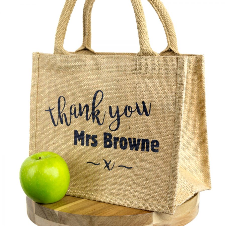 Personalised thank you gift bag