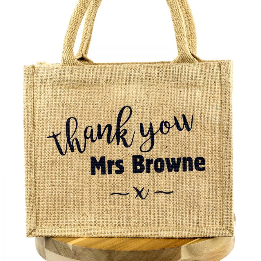 Personalised thank you gift bag (Stool)