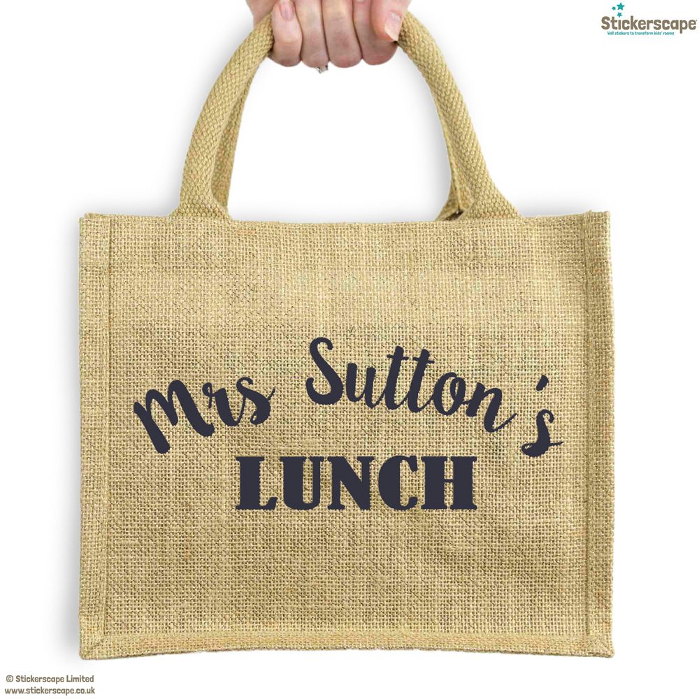 personalised teacher lunch bag