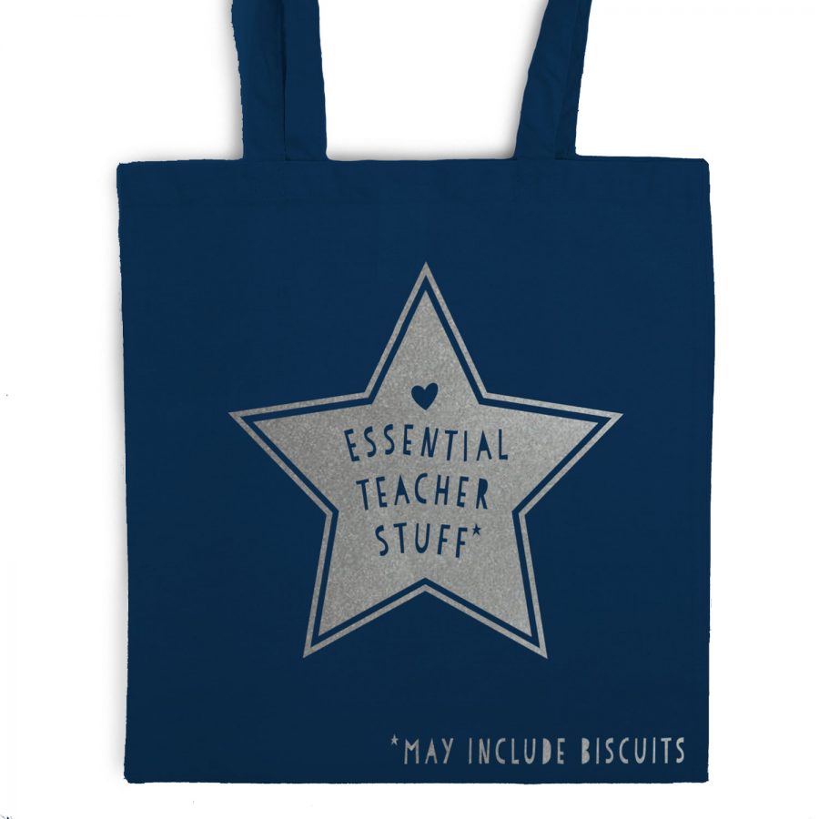 Essential teacher stuff tote bag | Teacher gifts | Stickerscape | UK