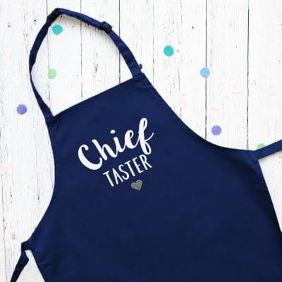 Chief baker child's apron (Navy) perfect gift for a child who loves to help out when baking!