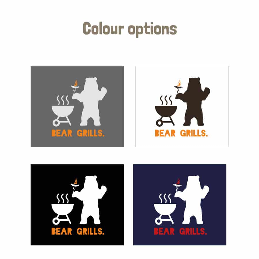 Bear Grills apron (Adult) colour options