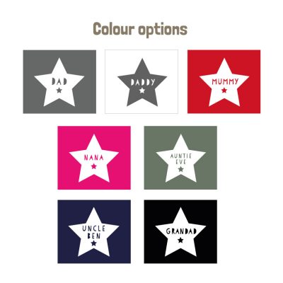 Personalised star apron (Colour options)