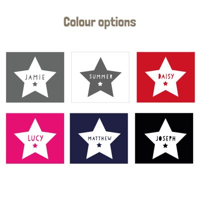 Personalised star apron (colour options)